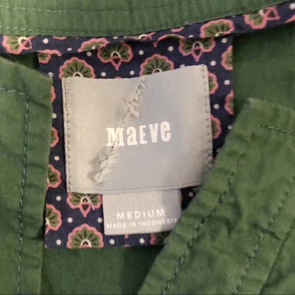 Anthropologie Green Flutter Sleeve Short Dress M - Picture 8 of 8